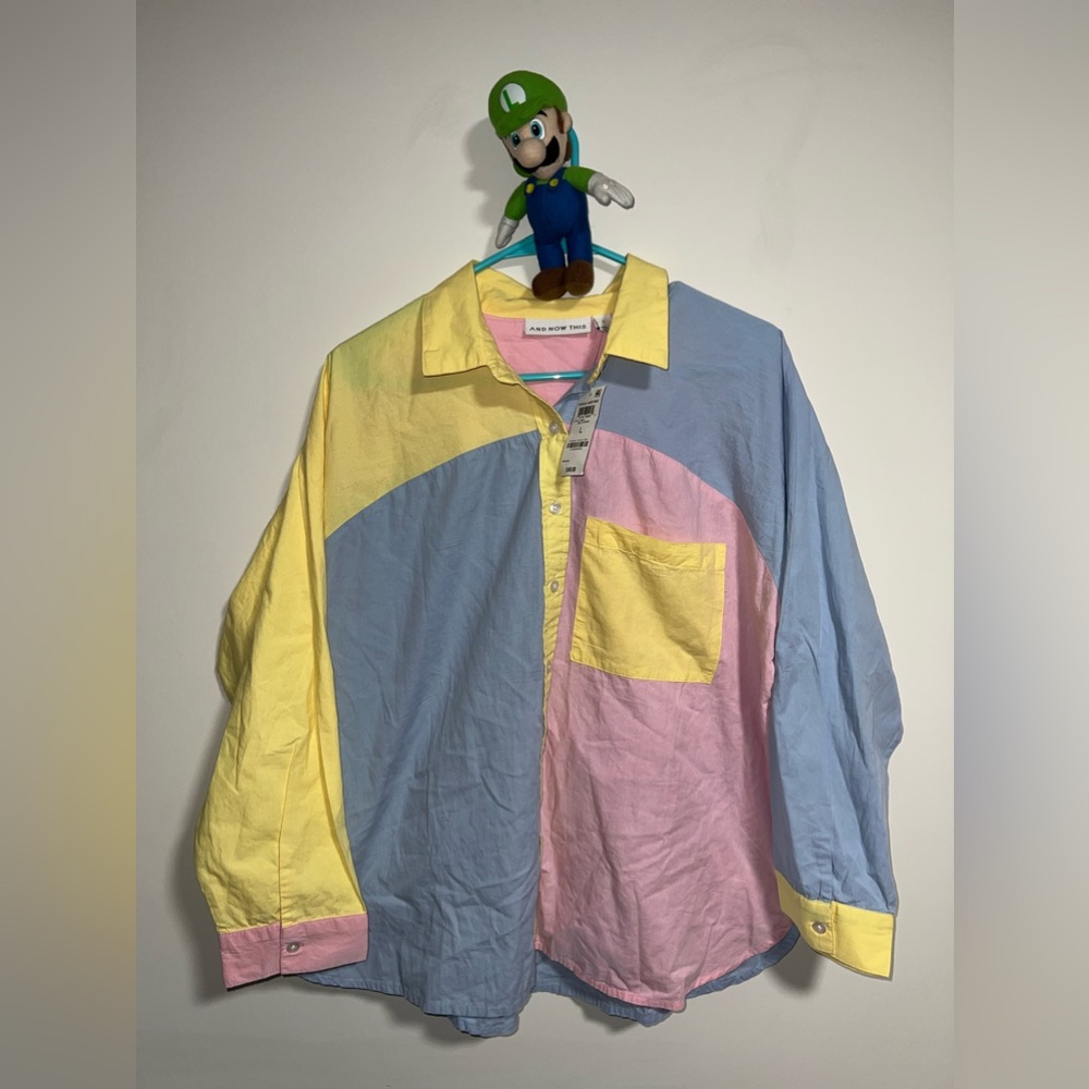 Brand new still with tag’s Women’s And Now This Multi-Stripe button down.